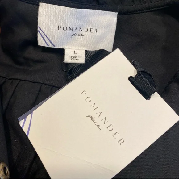 Pomander Place | NEW Claiborne Mini Dress in Black Size L - Picture 6 of 7